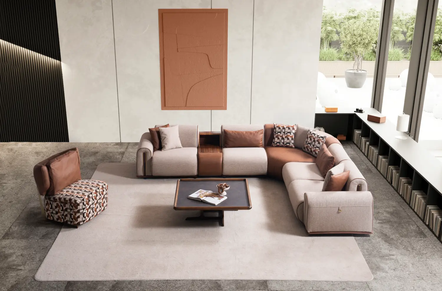 Sofa Grande Corner Set + Armchair