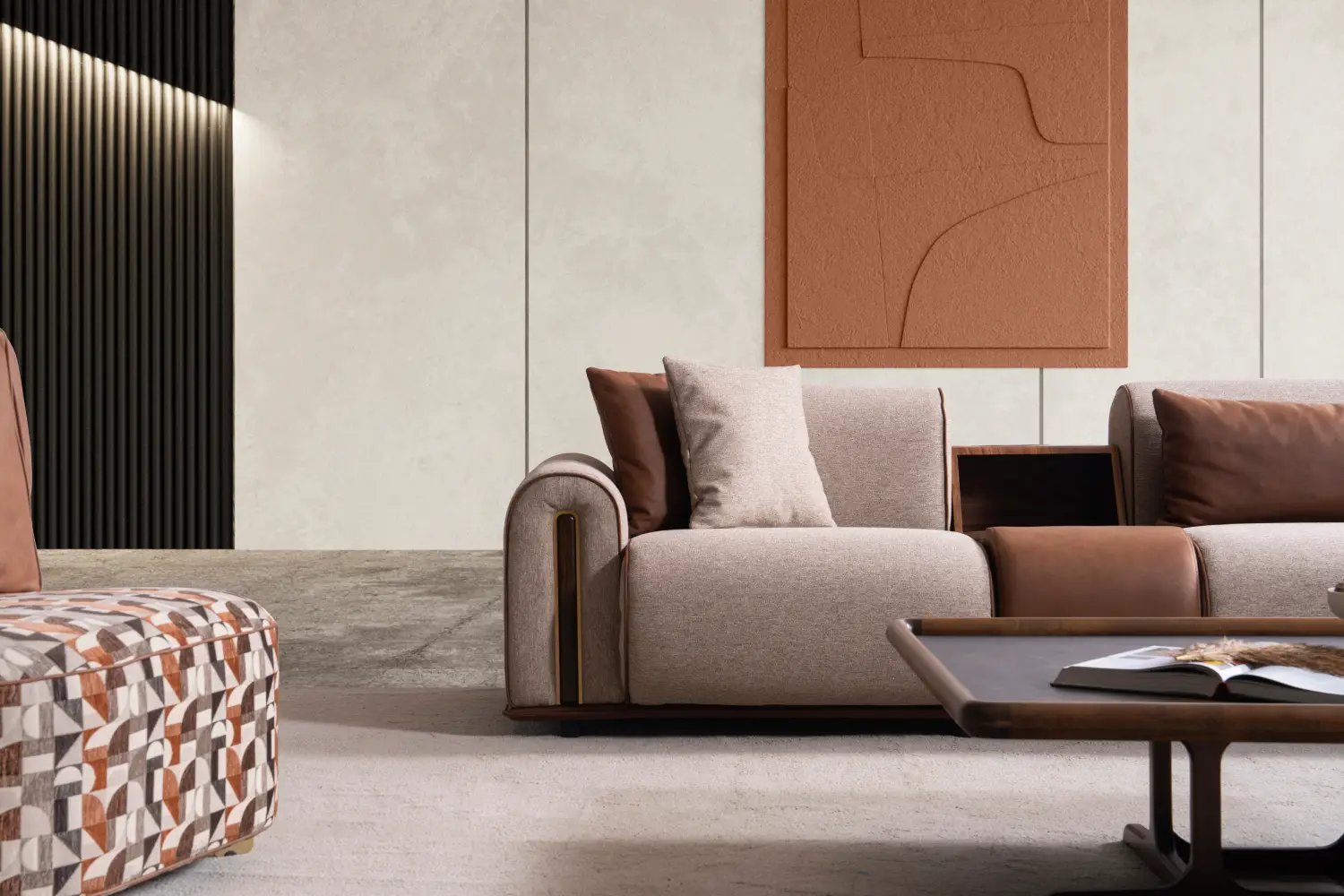 Sofa Grande Corner Set + Armchair