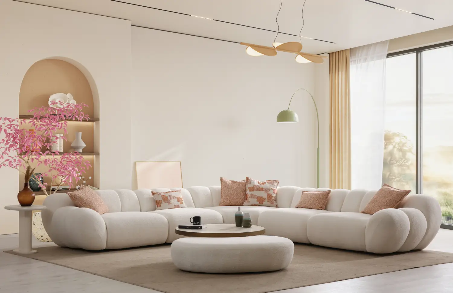 Molivo Corner Sofa + Armchair