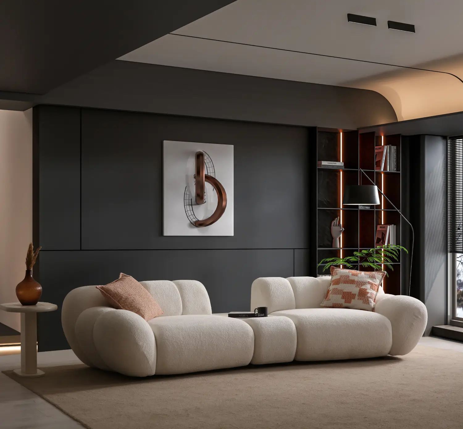 Molivo Corner Sofa + Armchair