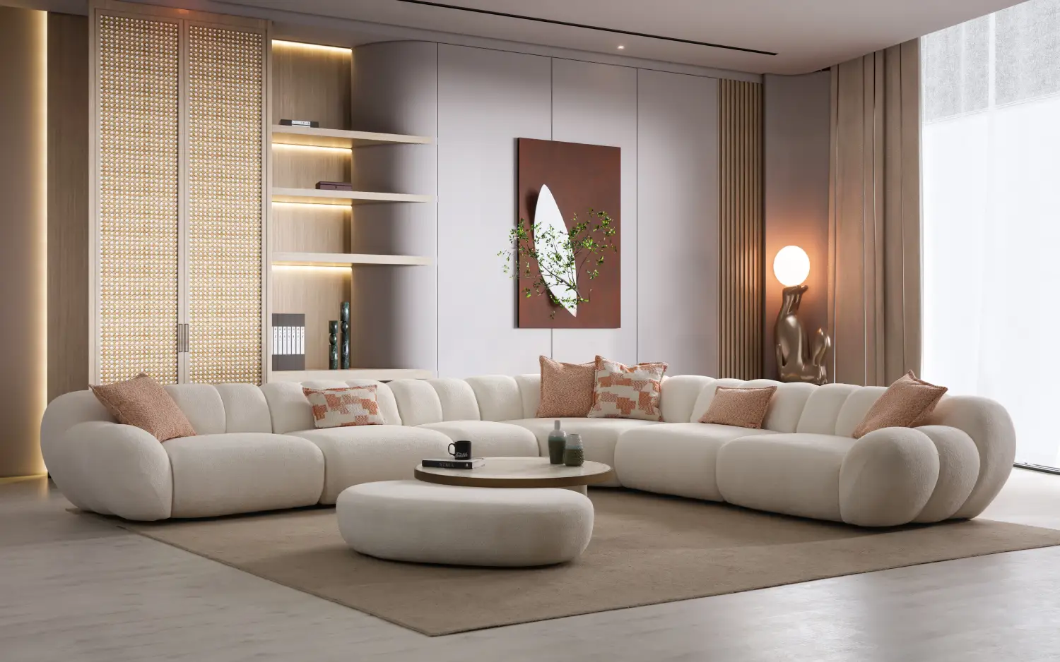 Molivo Corner Sofa + Armchair
