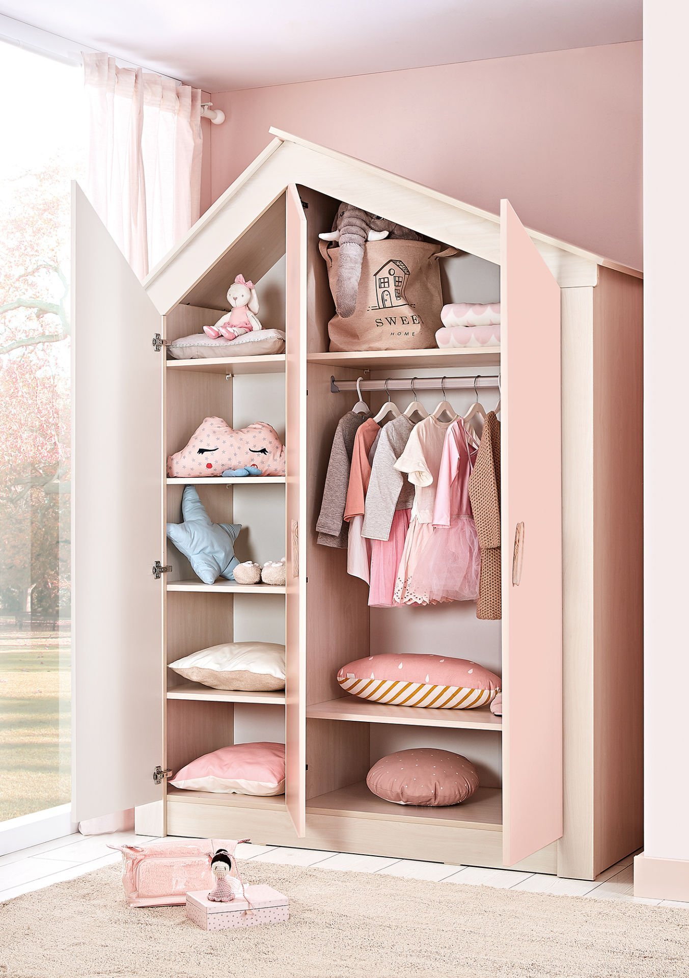 3 Door Sideboard Pink House – 3-Door Wardrobe