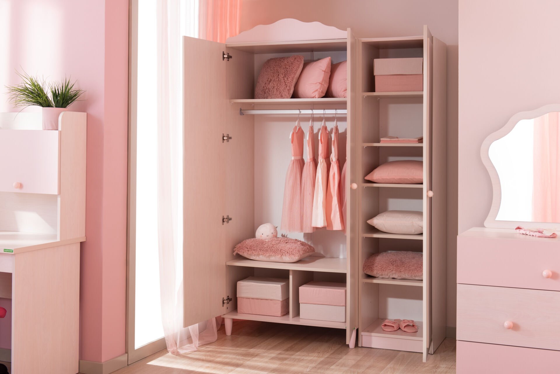 Modular Bookcase Pollina – Single-Door Wardrobe