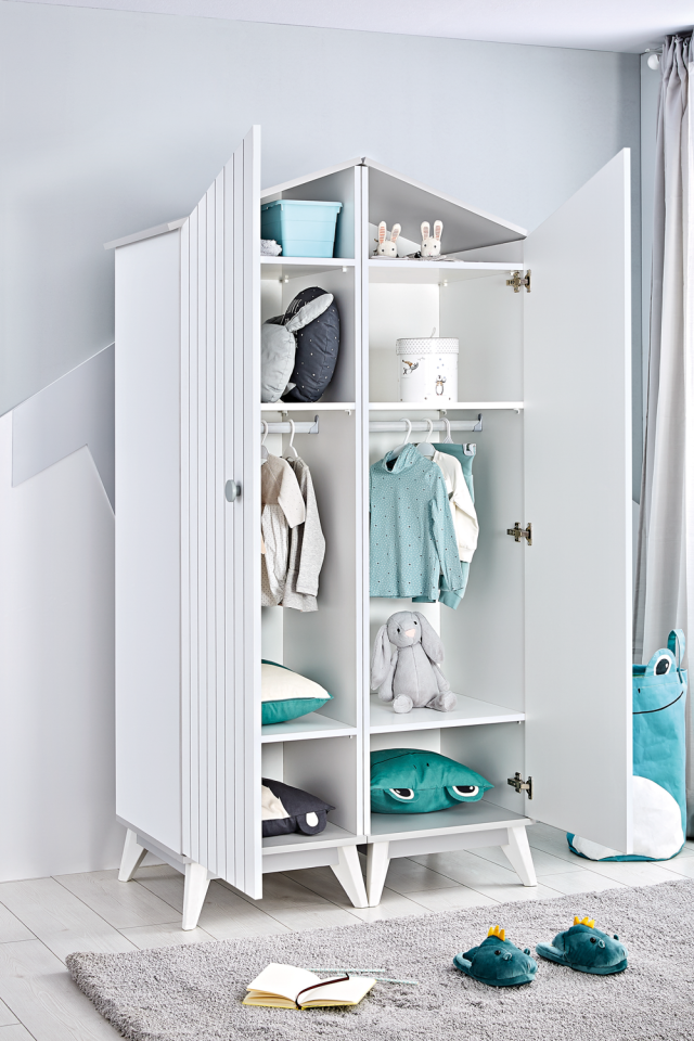 Modular Bookcase Bird House – Single-Door Wardrobe Left