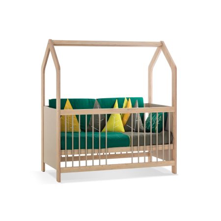 Wooden Bed My House – Functional Crib 70x140cm
