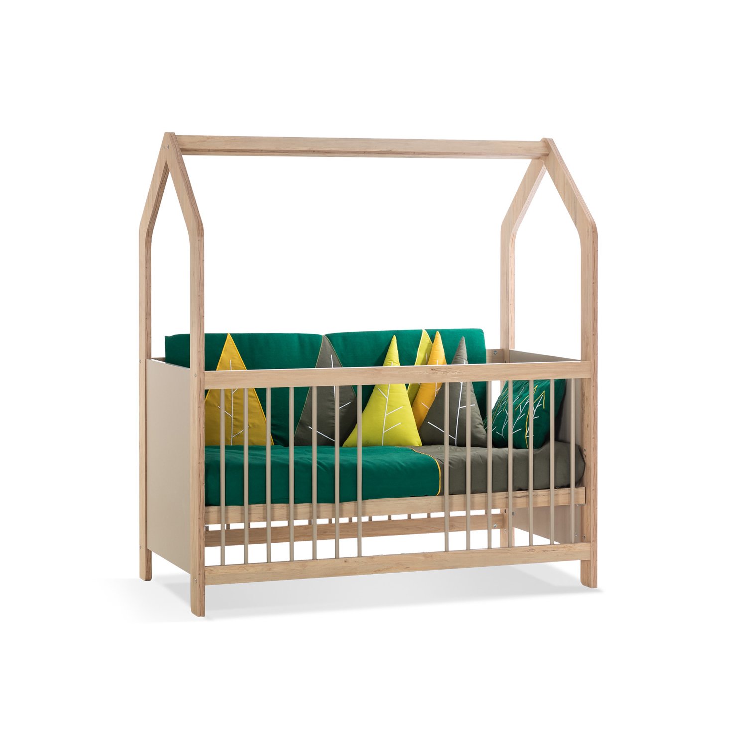 Wooden Bed My House – Functional Crib 70x140cm