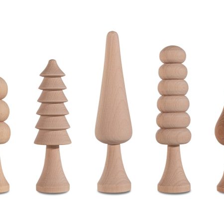 Decorative Object Woodba – Wooden Tree Set