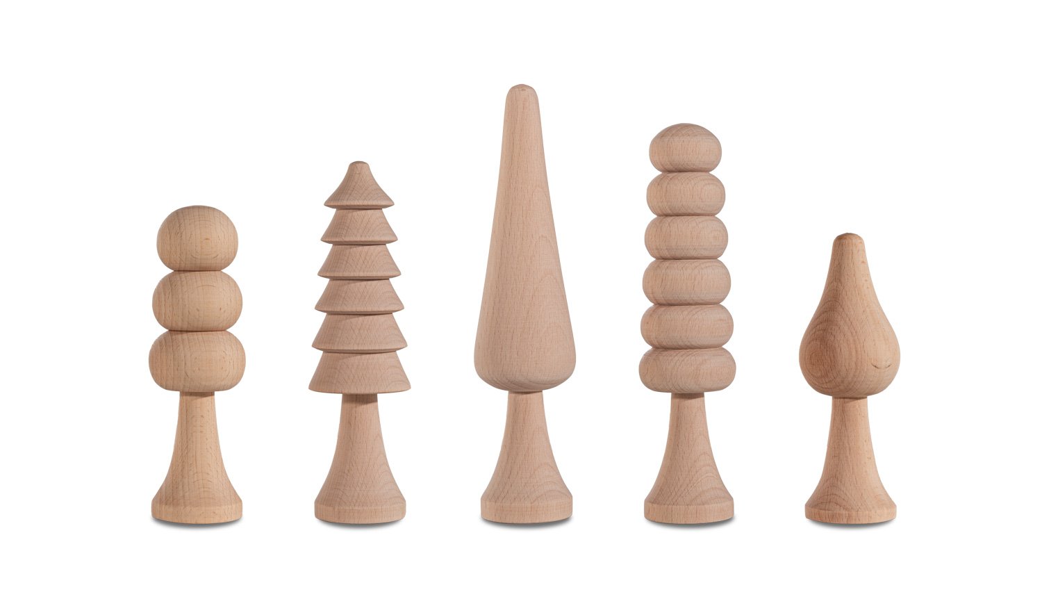 Decorative Object Woodba – Wooden Tree Set