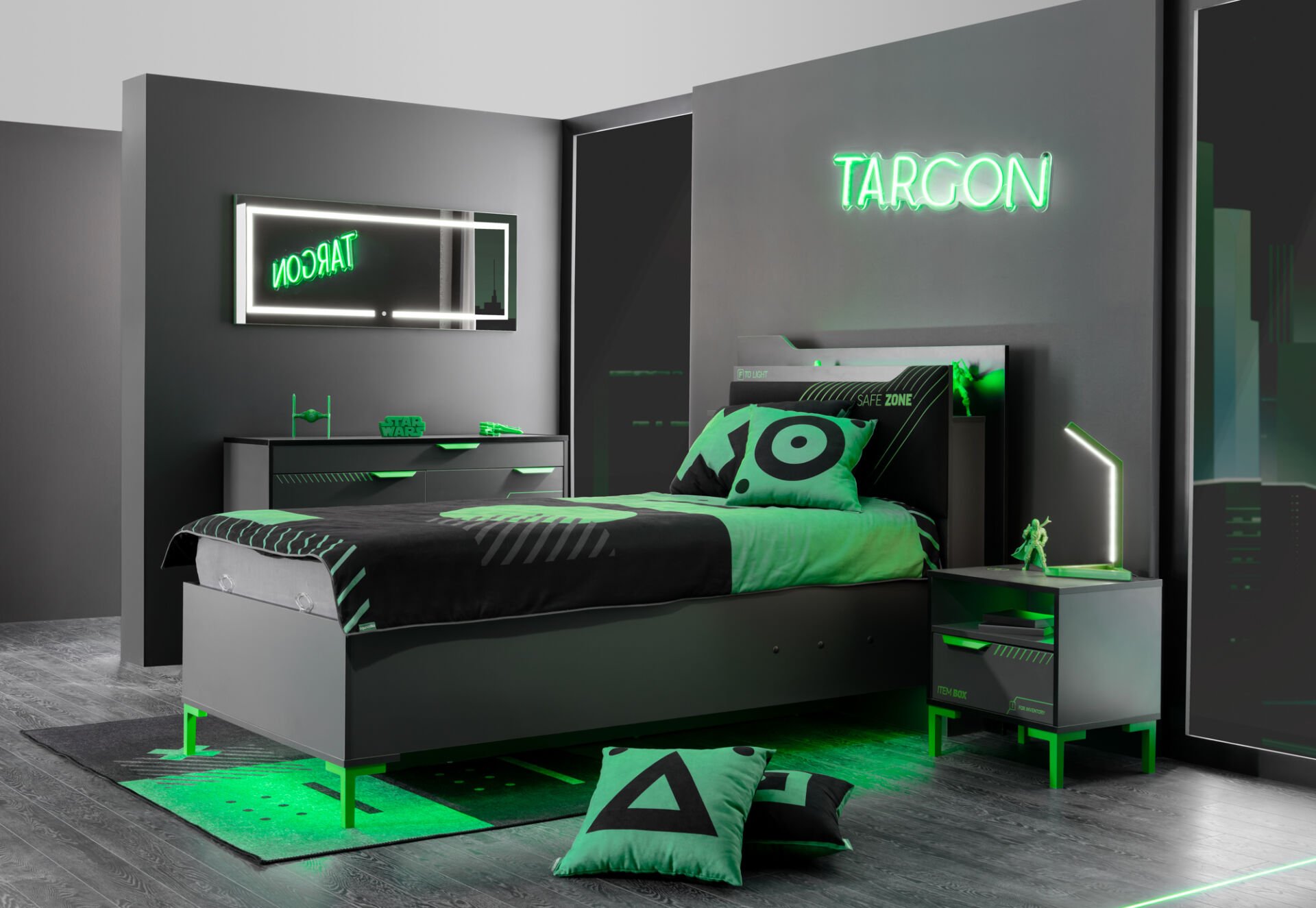 Storage Bed Targon – with Storage Base 100x200cm