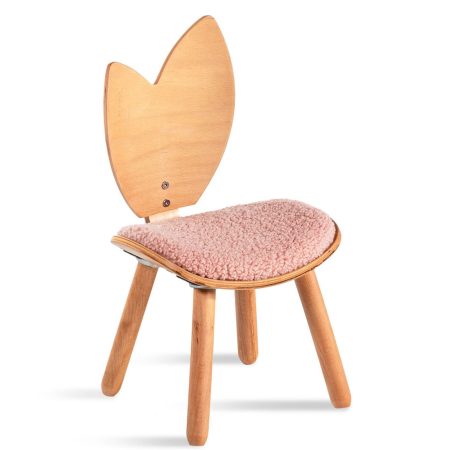 Accent Chair Woodba – Pink Leaf Chair