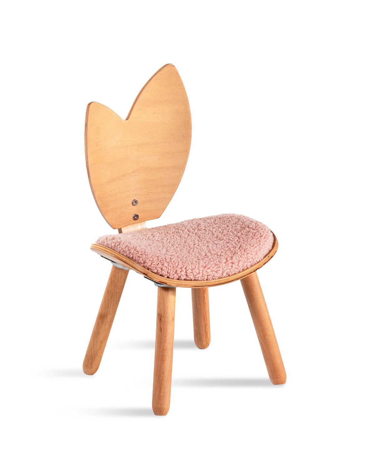 Accent Chair Woodba – Pink Leaf Chair