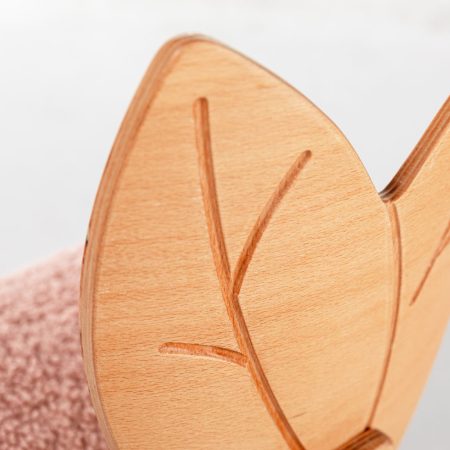 Accent Chair Woodba – Pink Leaf Chair