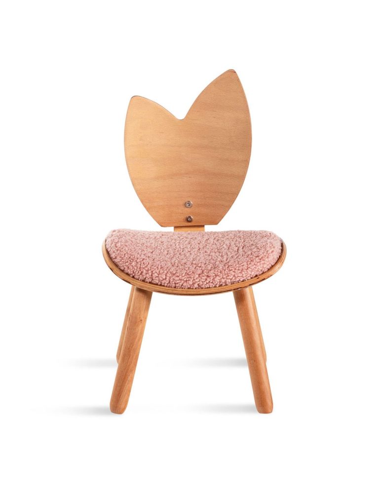 Accent Chair Woodba – Pink Leaf Chair