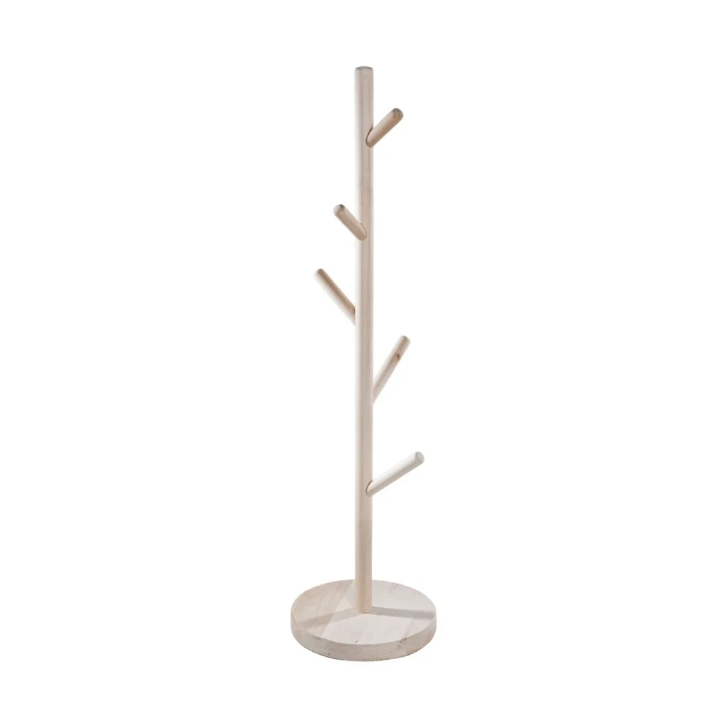 Decorative Object Woodba - Wooden Coat Rack