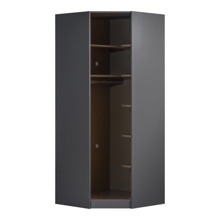 Modular Bookcase York Anthracite – Corner Wardrobe