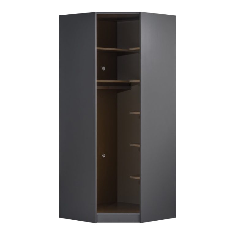 Modular Bookcase York Anthracite – Corner Wardrobe