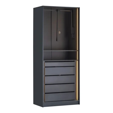 2 Door Sideboard York Anthracite – 2-Door Wardrobe with Drawers