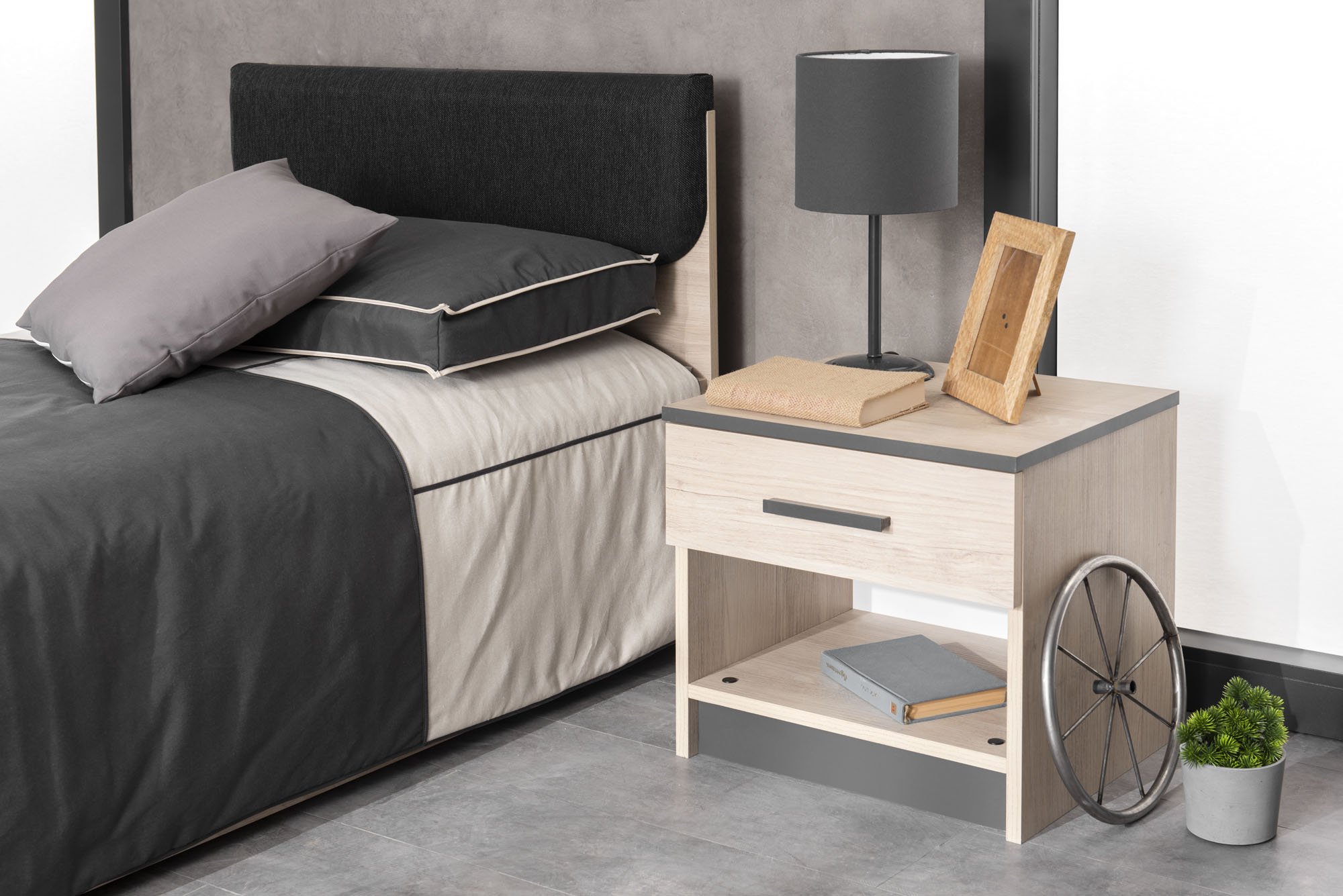 Square Side Table Torino – Nightstand