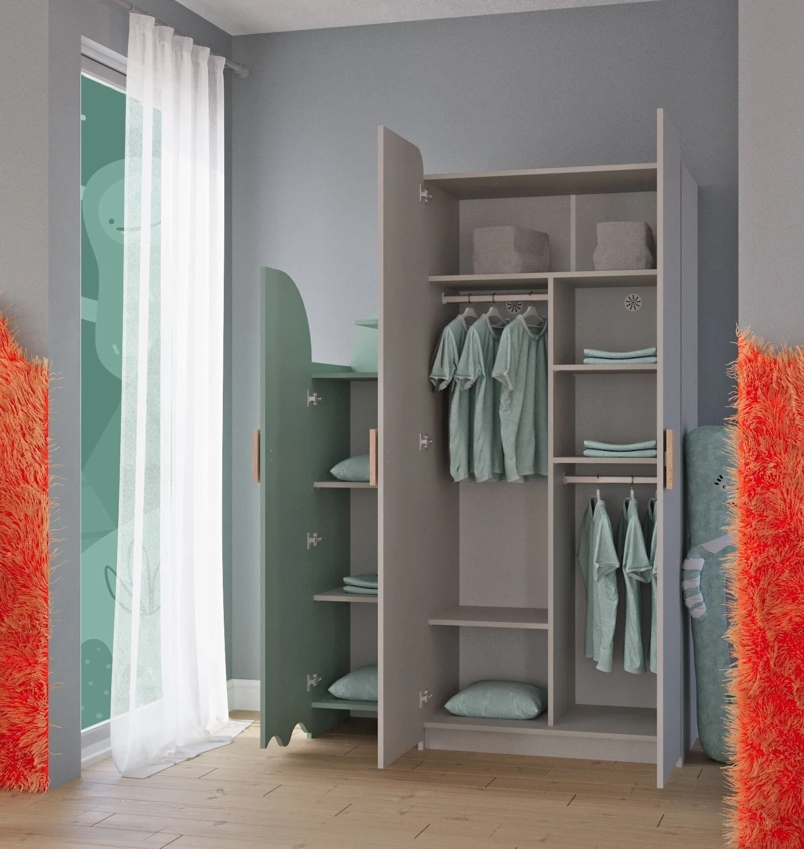 3 Door Sideboard Look – 3-Door Wardrobe