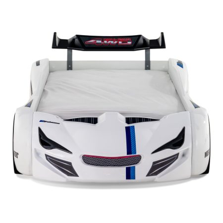 Wooden Bed Turbo Cap – Car Bed White 90x190cm