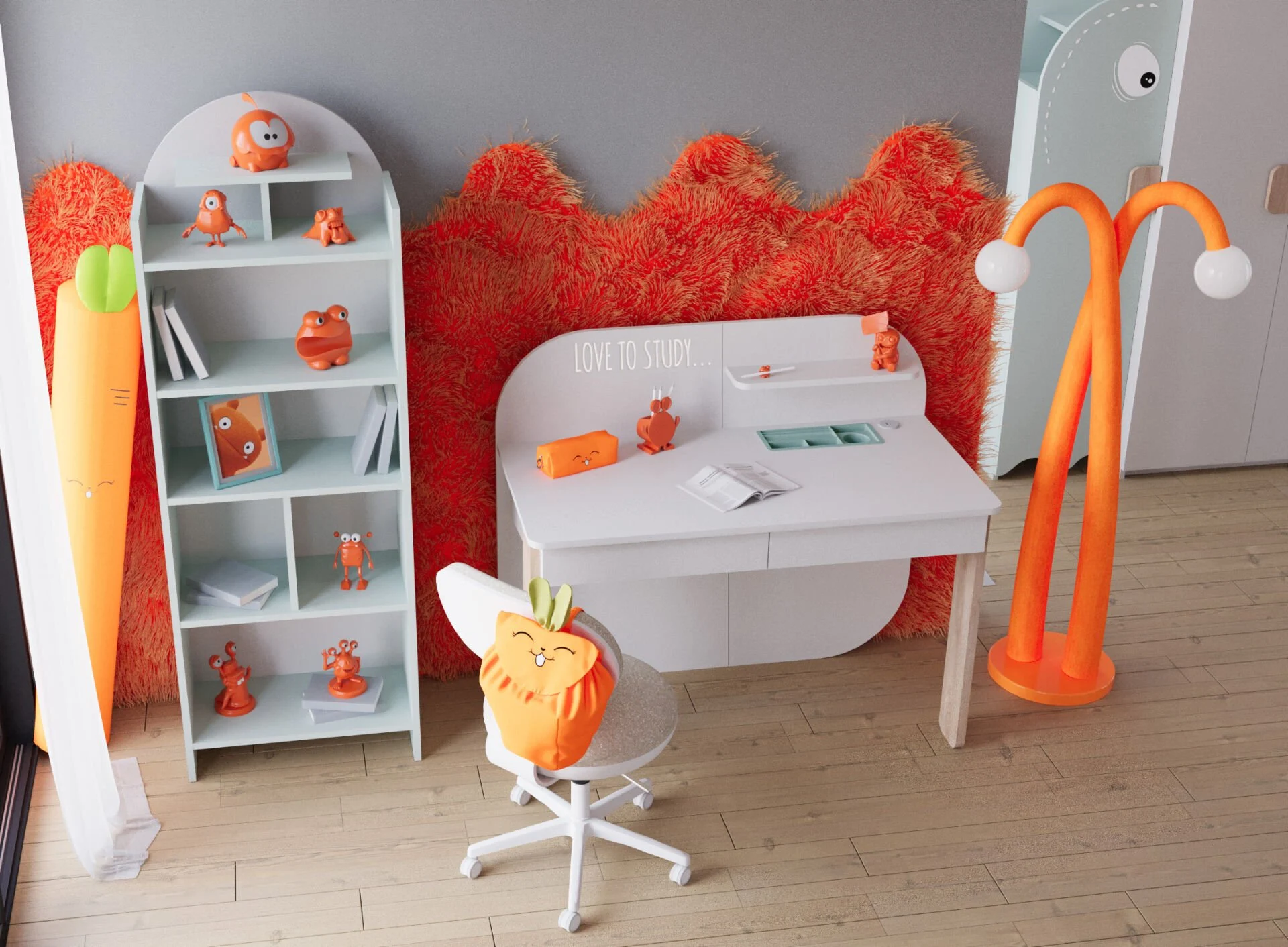 Open Bookcase Look