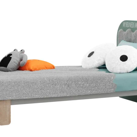 Wooden Bed Look – 100x200cm