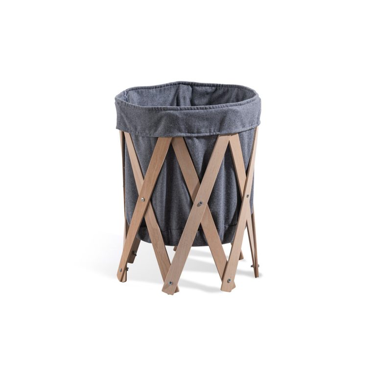 Decorative Object Woodba – Grey Toy Basket