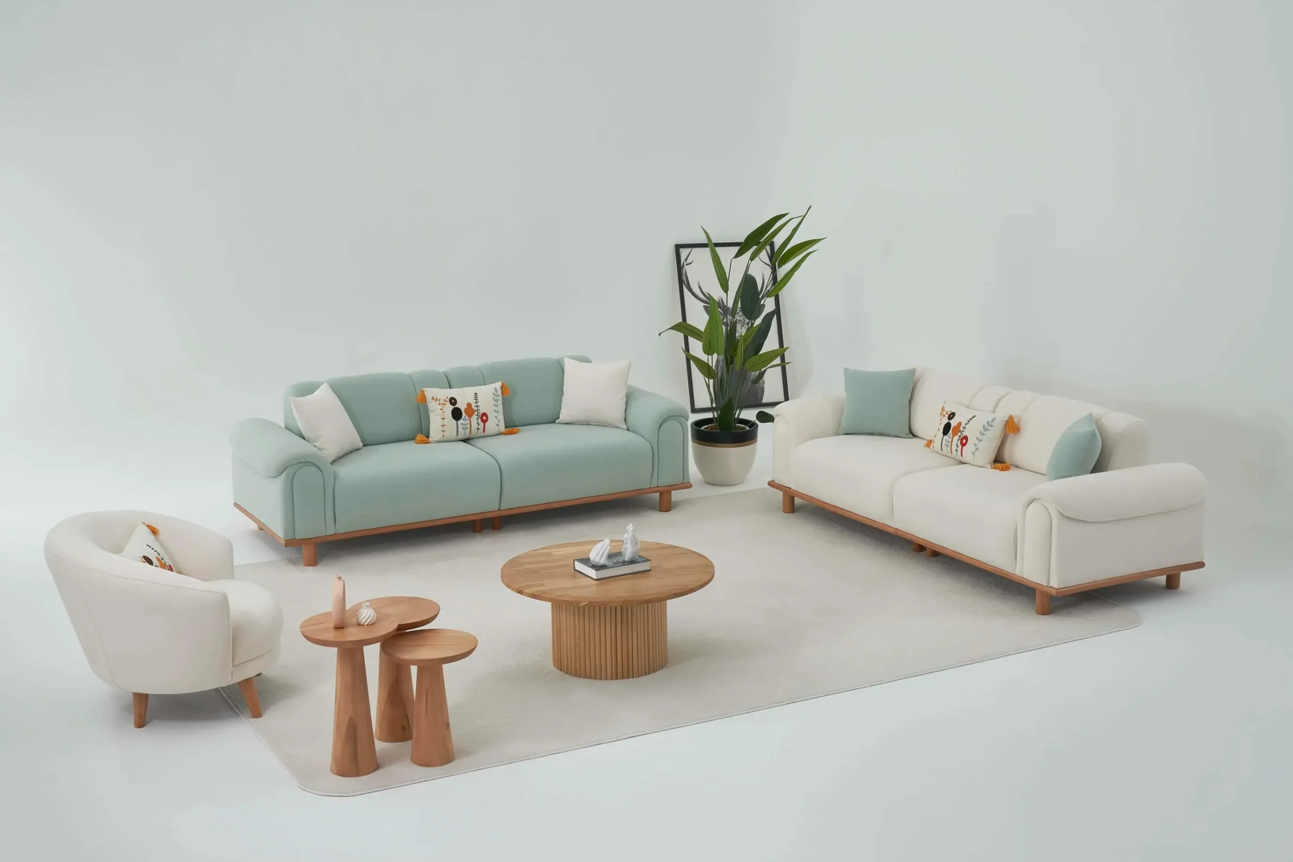 Lucca Sofa Set 3+3+1