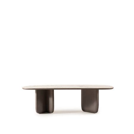 Metropol oval dining table front view